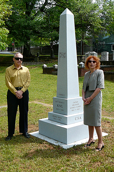 John Cobb & Deborah Petite
Capt. Thomas E. King Monument
Roswell Presbyterian Church Cemetery